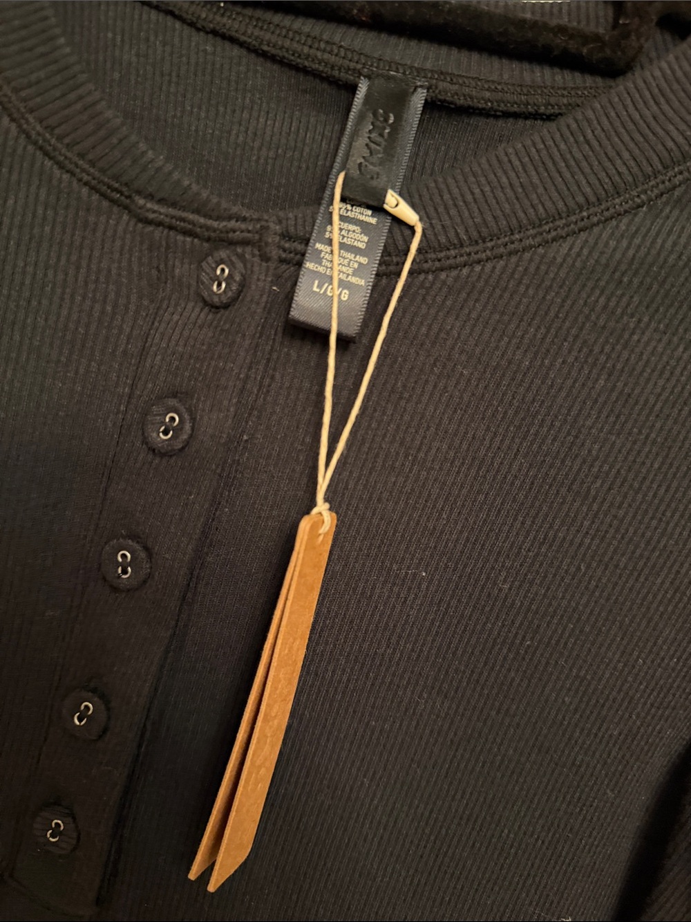 Skims, cotton rib, dress color soot - Picture 3 of 5
